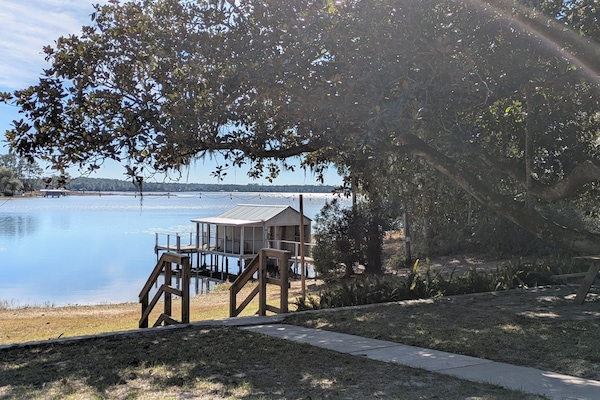 View from rear of house, late morning