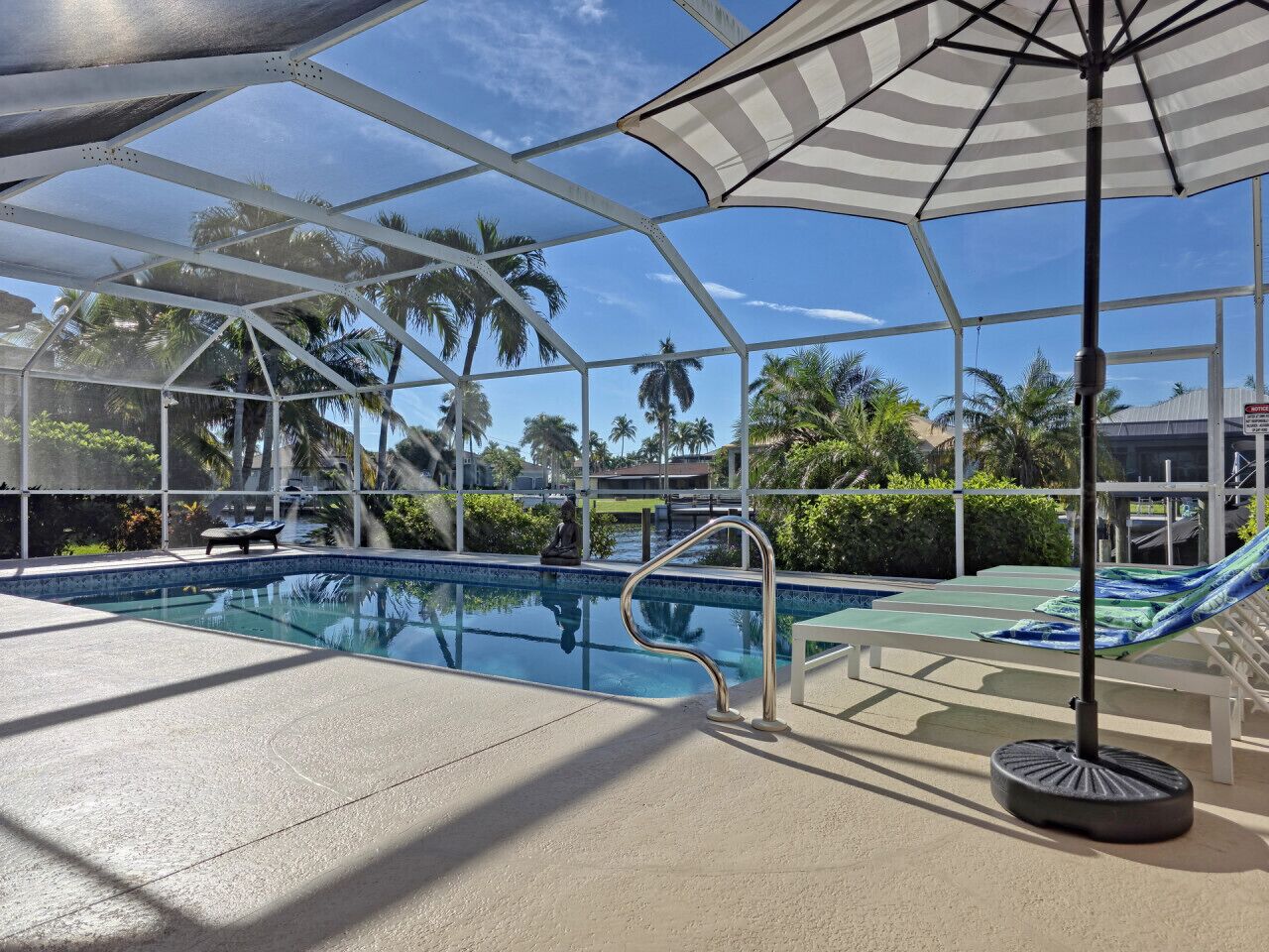 A heated pool