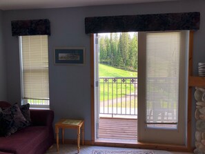 Flat-screen TV, fireplace - Large balcony, walk out condo on trails - Pet friendly! (Silver Star Mountain)