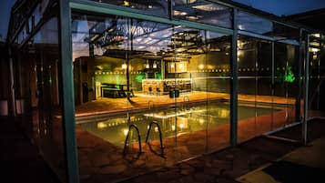 Indoor pool, a heated pool