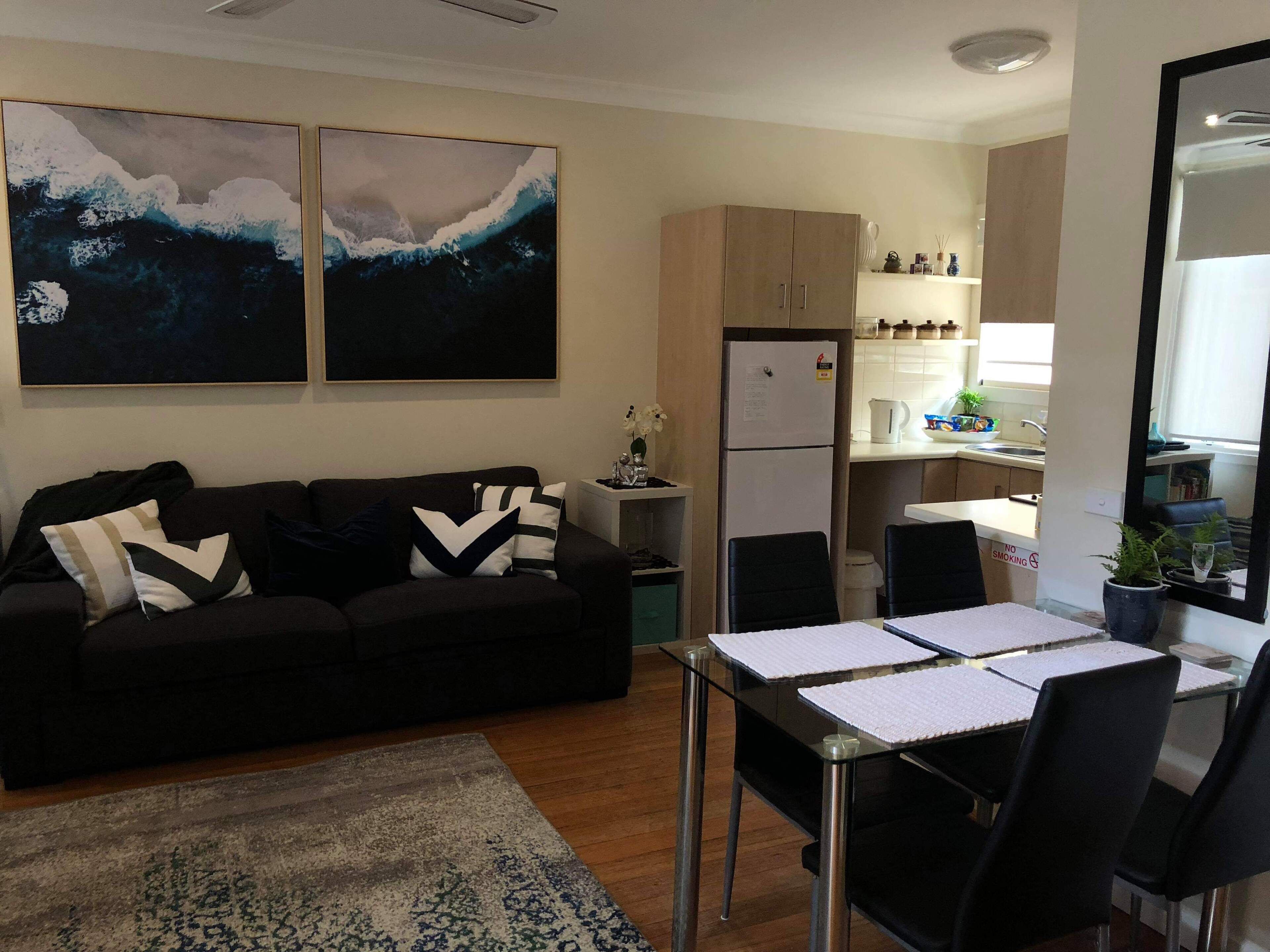 Beachside apartment with pool