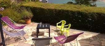 Atemberaubende Aussicht auf den Strand von TRESTRAOU