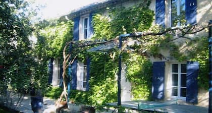 18th century Mas 17 people Vaucluse Orange, swimming pool, garden,