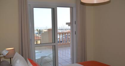 Seaview Apartment at Almérimar Marina & Golf Resort with swimming pool.