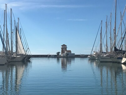 Seaview Apartment at Almérimar Marina & Golf Resort with swimming pool.