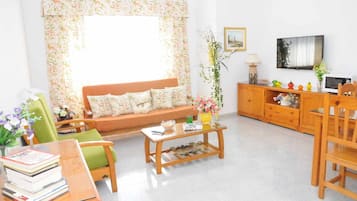 Televisión, futbolito, mesa de ping pong, libros
