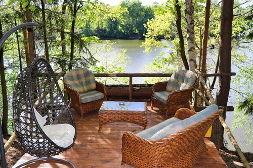 Log Cabin 1, Sleeps 2+1, Great Views, Pet Friendly, Lake, Forest View, Dbl Bed