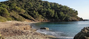 Grande y hermosa villa con vistas al mar, península de St Tropez. 6 personas.