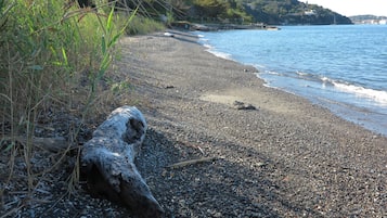Beach nearby, sun-loungers
