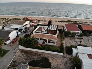 Na praia