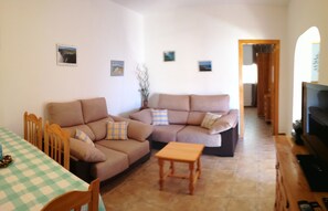 Televisión y reproductor de DVD 