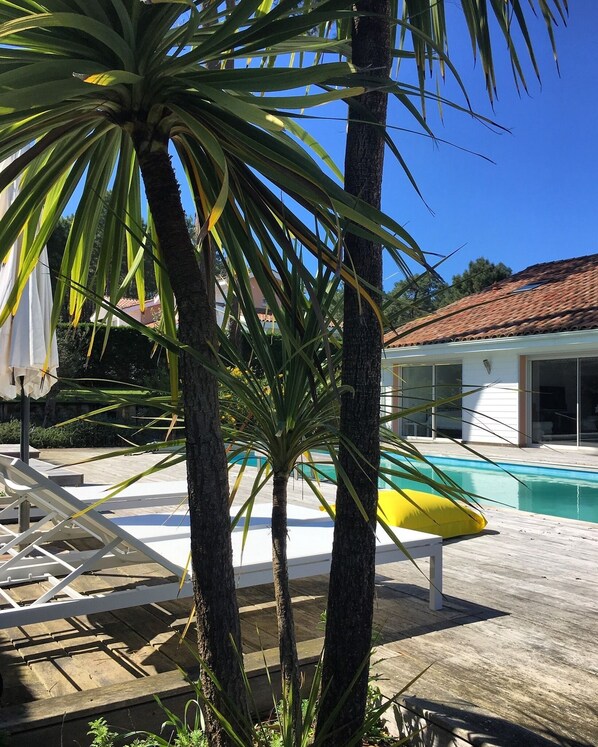 Outdoor pool, a heated pool - House / Villa - MOLIETS ET MAA House with garden (Moliets et Maa)