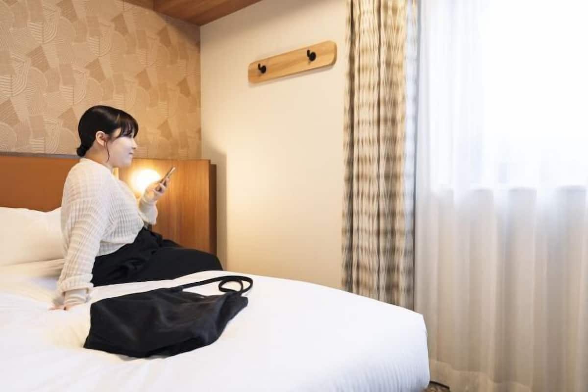 Desk, blackout curtains, free WiFi, bed sheets