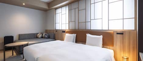 Desk, blackout drapes, free WiFi, bed sheets