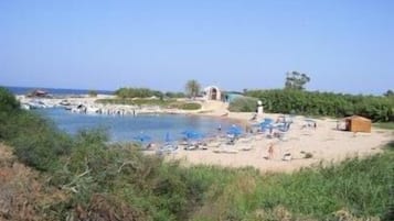 Vlak bij het strand