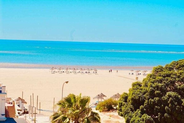 En la playa 