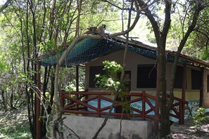 Habitación estándar con 2 camas individuales | Terraza o patio