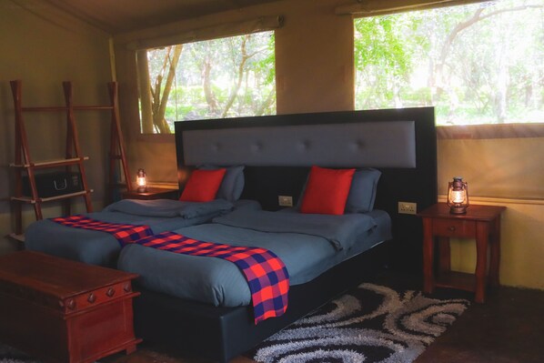 Habitación estándar con 2 camas individuales | Ropa de cama de alta calidad y escritorio 