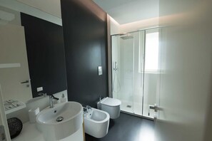 Dusche, Haartrockner, Bidet