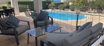 Large detached family Villa with private pool and beautiful gardens, full a/c.