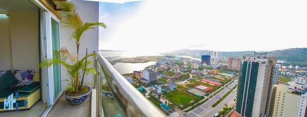 Standard Apartment, 2 Bedrooms, Bay View | Balcony view - MHG Home Luxury Apartment (Ha Long)