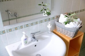 浴缸、吹风机、坐浴桶、毛巾