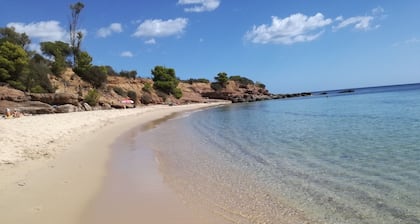 Calaverde - S. Margherita-Pula: 200mt de la plage - maison avec jardin