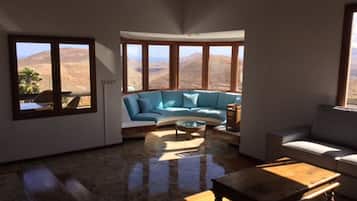 Een smart-tv, een dvd-speler, boeken en een stereo