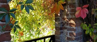 Country house in the walled garden of historic West Stow Hall