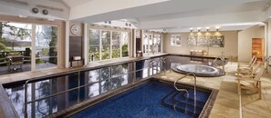 Indoor pool, a heated pool