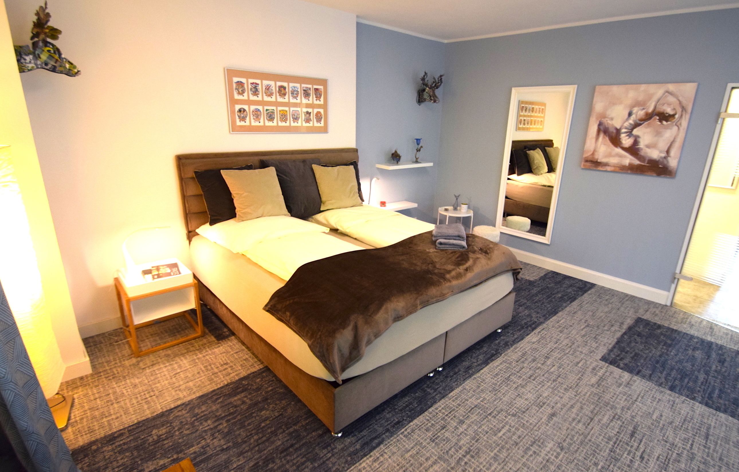 Leilighet – premium, 1 soverom, tilgjengelighetstilpasset, ikke-røyk | Sengetøy av topp kvalitet, dundyner og individuelt dekorert