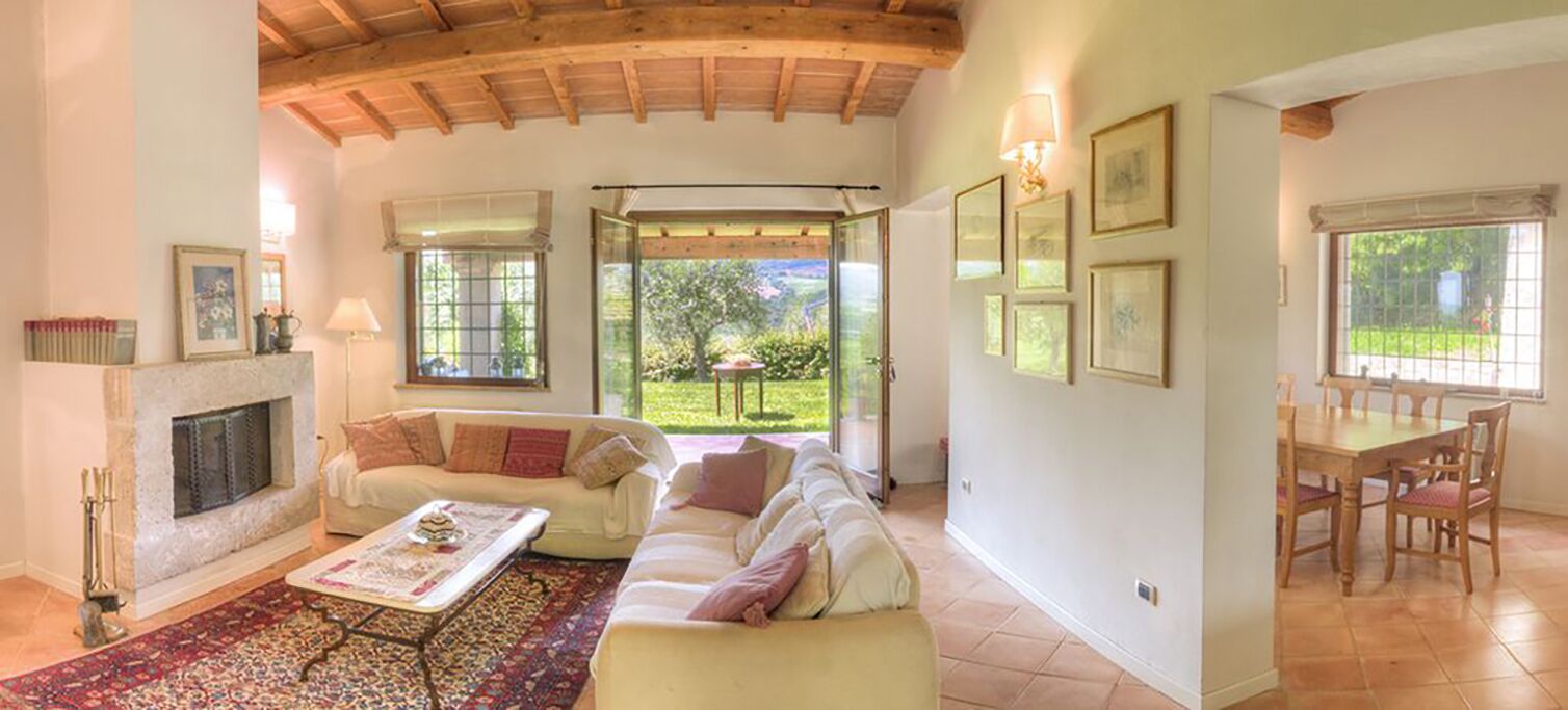 テレビ、暖炉、書庫、ビデオライブラリ