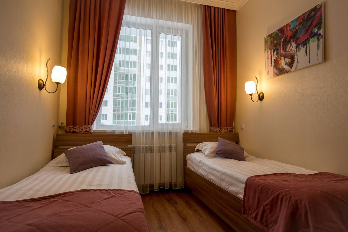 In-room safe, desk, soundproofing, iron/ironing board (on request)