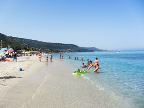 Beach nearby, sun-loungers