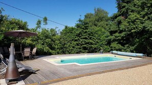 Piscine extérieure, piscine chauffée