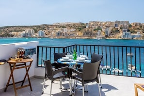 Terrace/patio - Harbour Lights Seafront Penthouse by Getaways Malta (St. Paul's Bay)