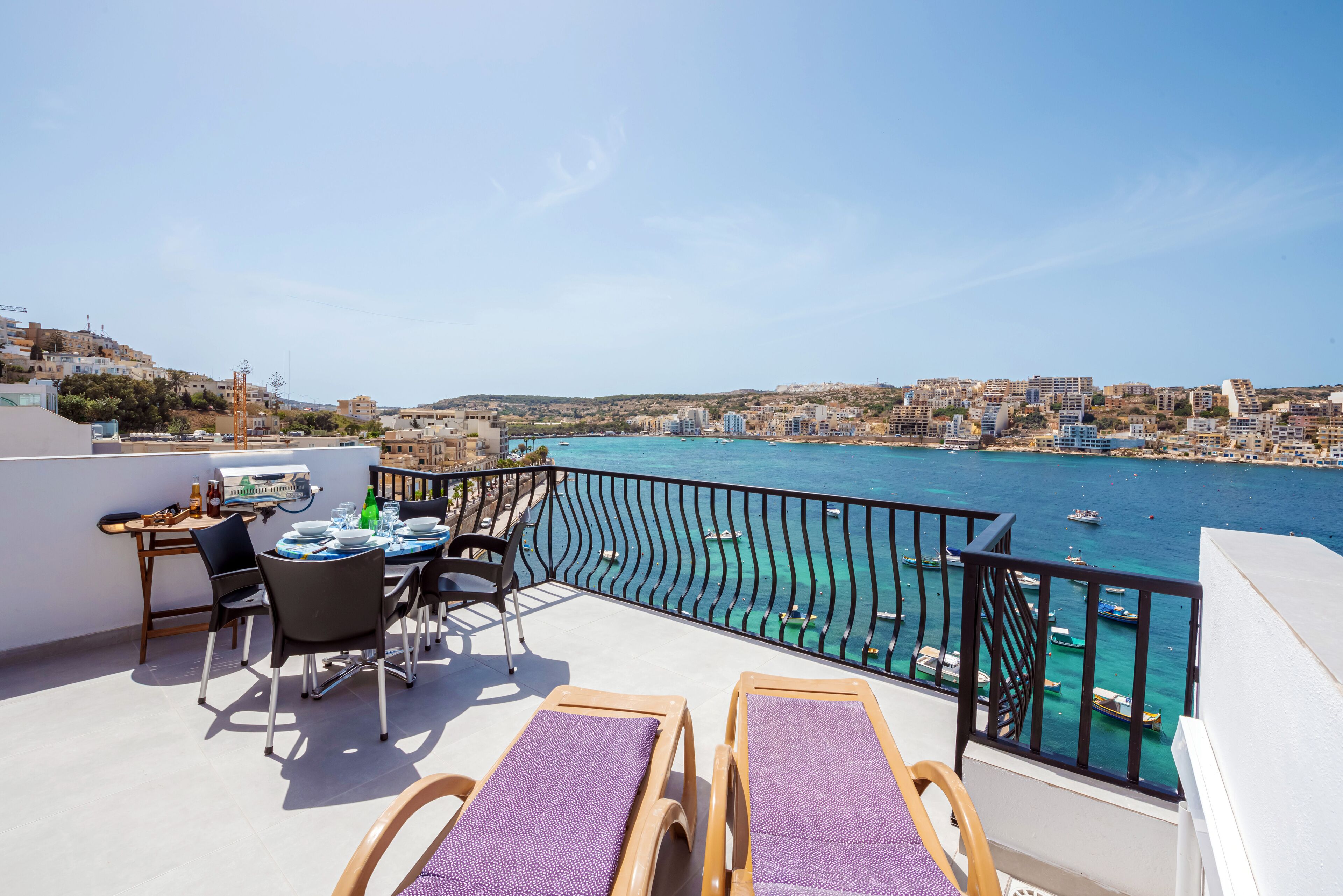 Comfort Penthouse, 1 Bedroom, Sea View | Terrace/patio