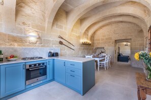 Fridge, oven, stovetop, coffee/tea maker - Holiday home in Gozo with private pool, quiet location & family friendly  (L-Gharb)