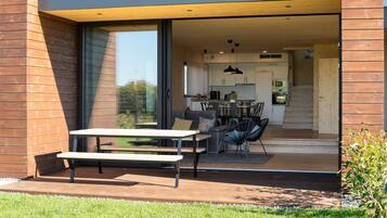 Huoneisto, 3 makuuhuonetta, merinäköala (Cabaña Espiñeiro) | Terassi/patio