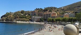 Family holiday on the Costa Brava, excellent views of the bay.