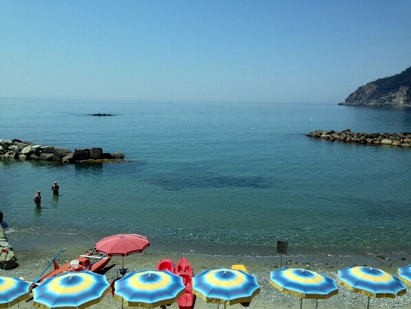 Plage à proximité, chaises longues