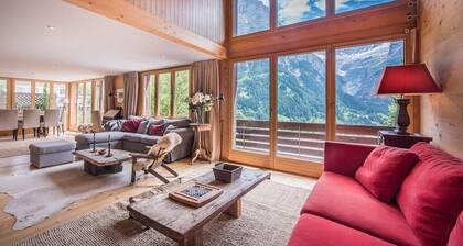 Cozy free standing Chalet with garden and amazing mountain views
