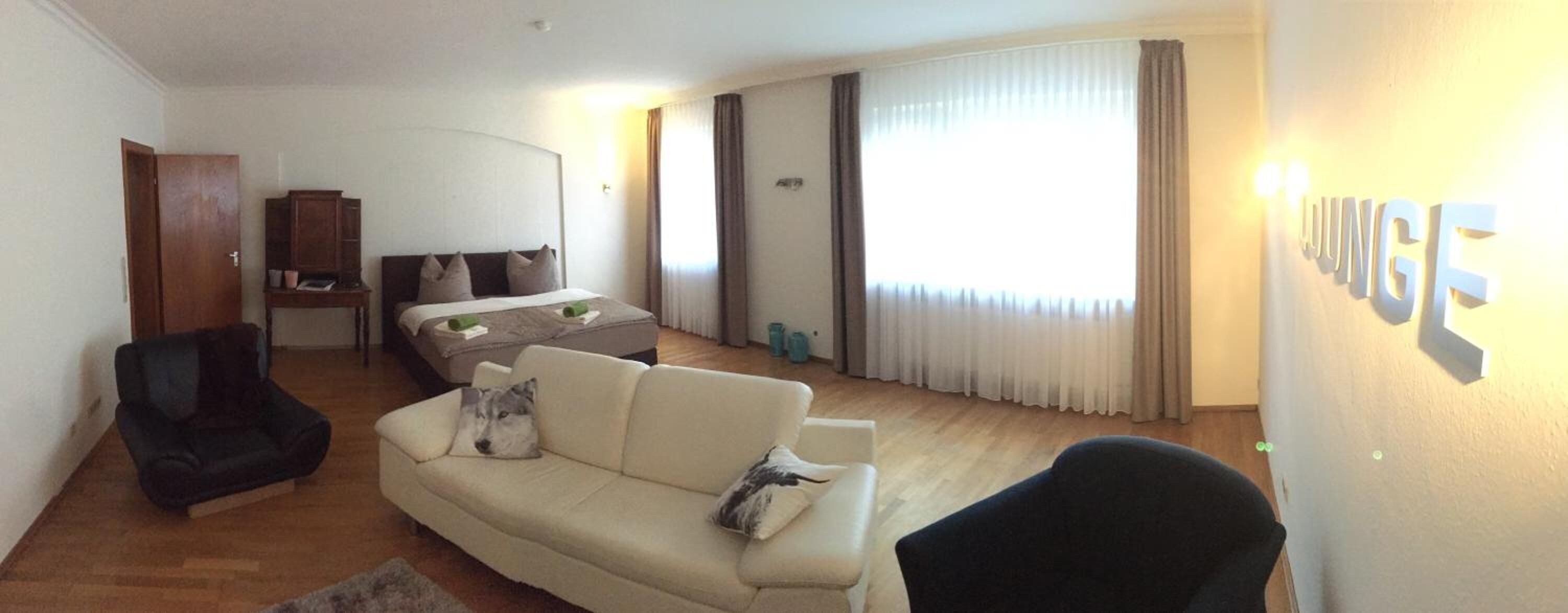 Flat-screen TV, DVD player