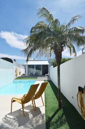 A heated pool