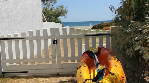 Haus Füsse im Wasser