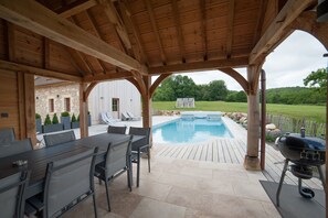 A heated pool