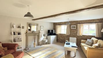Smart TV, DVD player, books