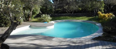 A heated pool