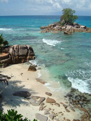On the beach, beach towels