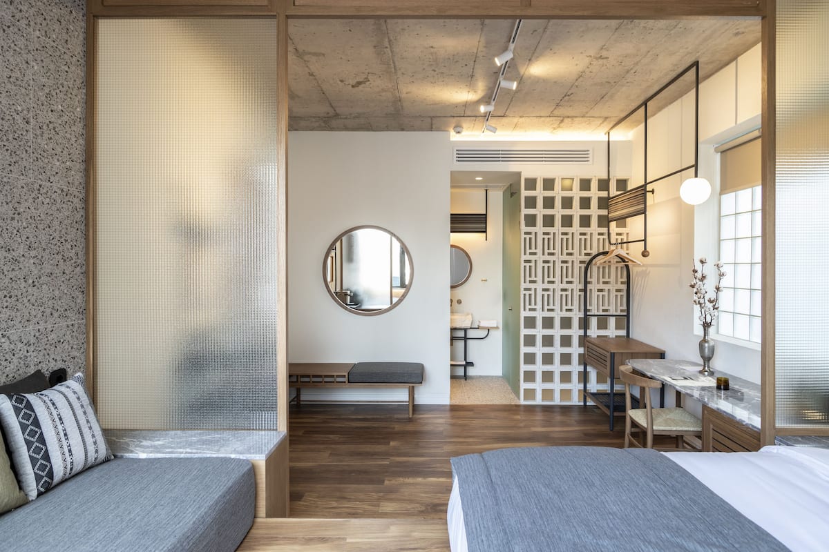 xlarge with acropolis view | premium bedding, in-room safe, desk, laptop workspace